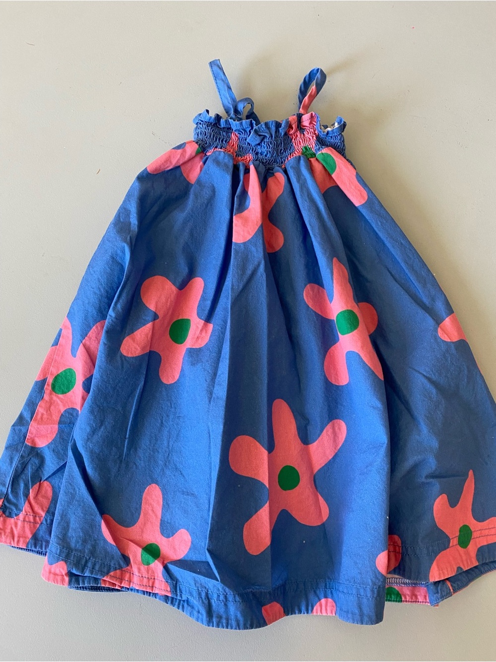 2T Toddler Blue Floral Print Dress All Small Co.
